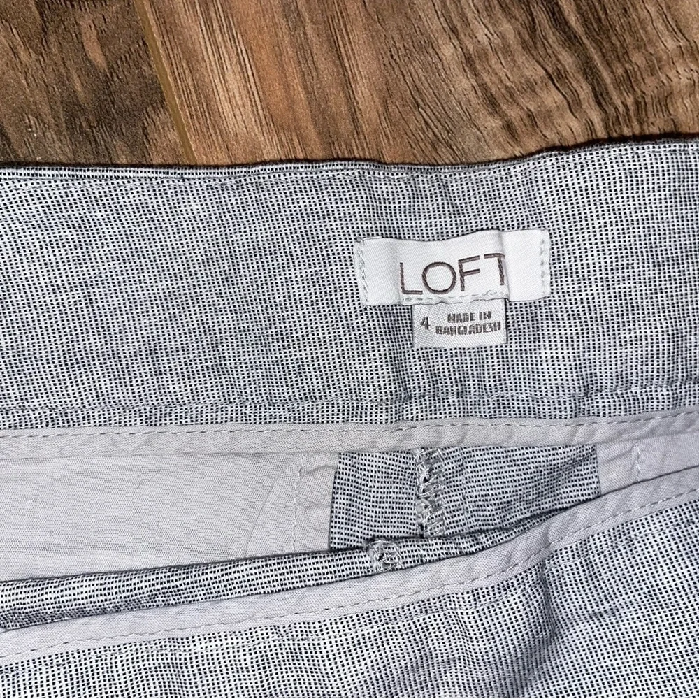 Women's Gray Ruffle Hem Shorts - Picture 3 of 3